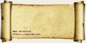 Isidora Pejaković vizit kartica